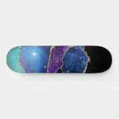 Imitate Marbled Agate Stone Galaxy Funkelnd Shinti Skateboard (Horizontal)