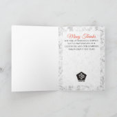 Imitate Marmor Goldmedaille Angestellter der Jahre Karte (Innenseite)