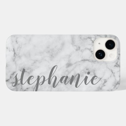 Imitate Marmor mit kalligrafischem, benutzerdefini Case-Mate iPhone Hülle (Rückseite (Horizontal))