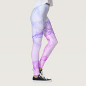 Imitate Marmoralabaster Lila Rosa Leggings (Rechts)