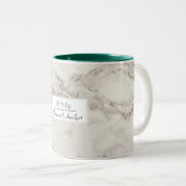 Imitate Marmoralabaster Taupe Tan Moderne Custom Zweifarbige Tasse (VorderseiteRechts)
