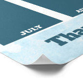 Imitate Marmormor Foto Mitarbeiter des Monats Anze Poster (Ecke)