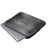 Imitate Maßgeschneiderte Laptop-Ärmel aus Metall Laptopschutzhülle (Vorne Knopf)