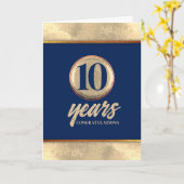 Imitate Messing universellen Mitarbeiterjubiläumsk Karte (Gelbe Blume)