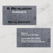Imitate Metal Look Visitenkarte (Vorne/Hinten)
