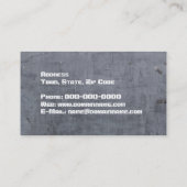 Imitate Metal Look Visitenkarte (Rückseite)