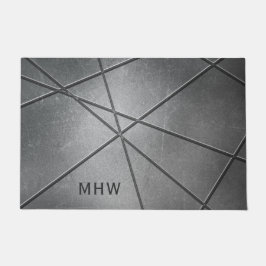 Imitate Metal Muster kundenspezifische Monogramm T Fußmatte