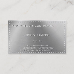 Imitate Metal Steel Business Card Visitenkarte