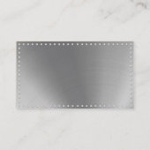 Imitate Metal Steel Business Card Visitenkarte (Rückseite)