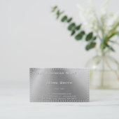 Imitate Metal Steel Business Card Visitenkarte (Stehend Vorderseite)