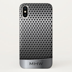 Imitate Metal Texture kundenspezifische Monogramm Case-Mate iPhone Hülle