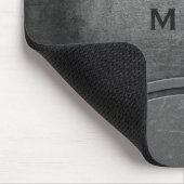 Imitate Metall, kundenspezifische Monogramm-Mousep Mousepad (Ecke)