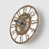 Imitate Metallfreischalteinrichtung Runde Wanduhr (Winkel)