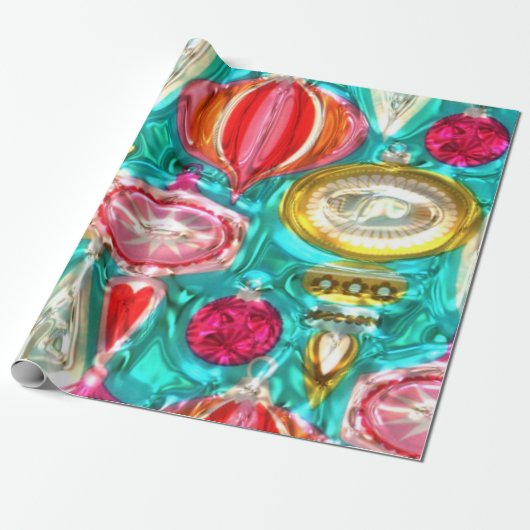 Imitate Metallic Bulb Muster glänzende Umhüllungsp Geschenkpapier (Ungerollt)