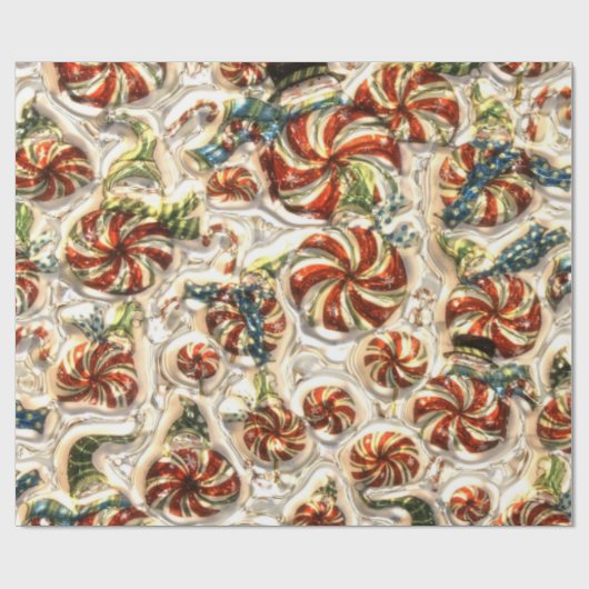 Imitate Metallic Candy Pattern Glossy Packpapier (Flach)