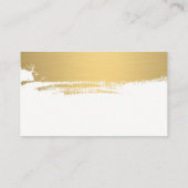 Imitate Metallic Gold gebürstet Visitenkarte (Rückseite)