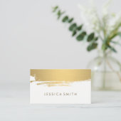 Imitate Metallic Gold gebürstet Visitenkarte (Stehend Vorderseite)