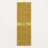 Imitate Metallic Gold Glitzer Künstlerischer Abstr Yogamatte (Vorderseite)