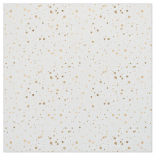 Imitate Metallische Goldfolie Confetti Dots Gemust Stoff