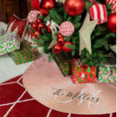 Imitate Metallische Rose Gold Gradient Family Mono Polyester Weihnachtsbaumdecke