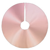 Imitate Metallische Rose Gold Gradient Polyester Weihnachtsbaumdecke (Vorderseite)