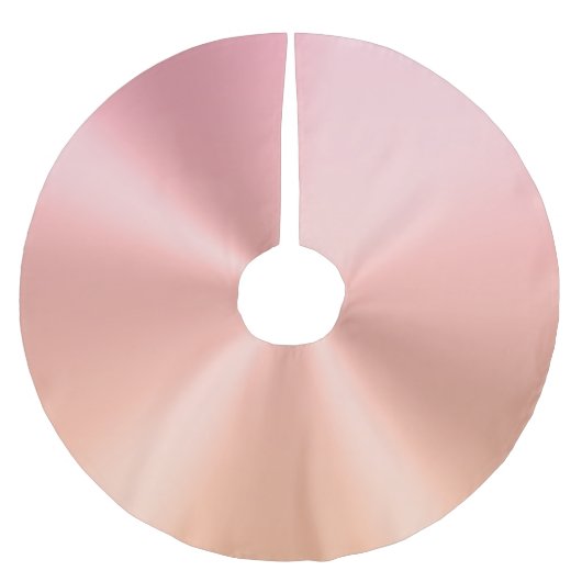 Imitate Metallische Rose Gold Gradient Polyester Weihnachtsbaumdecke (Vorderseite)