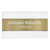 Imitate Metallischer Beruflich gebürsteter, goldfa Namenschild (Vorderseite)