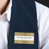 Imitate Metallischer Beruflich gebürsteter, goldfa Namenschild