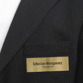 Imitate Metallischer Beruflich gebürsteter, goldfa Namenschild