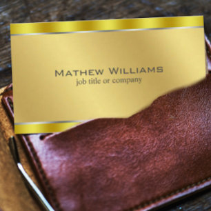 Imitate Metallischer Gold QR Code Minimalistisch Visitenkarte