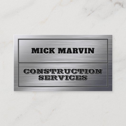 Imitate Metallstruktur stark Visitenkarte (Vorderseite)