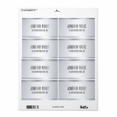 Imitate Minimalistische Vorlagenversandadresse Sil (Vorne)