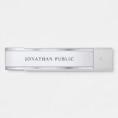 Imitate Minimalistisches Design Modernes Elegantes Türschild (Vorderseite )