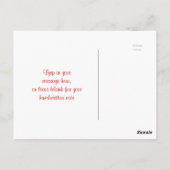 Imitate mit benutzerdefiniertem Foto-Rahmen, goldg Postkarte (Rückseite)