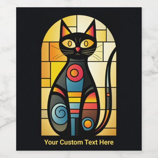 Imitate mit benutzerdefiniertem Text, verklebt Weinetikett (Einzelnes Label)