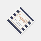 Imitate mit benutzerdefinierten Farbstreifen Fohle Serviette (Ecke)