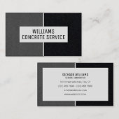 Imitate mit Betonstruktur Visitenkarte (Vorne/Hinten)
