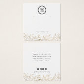 Imitate mit botanischem Sonderzeichen Ohrring (Vorne & Hinten)