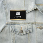 Imitate mit dem Vornamen Logo goldene Rahmen hinzu Namensschild (Beispiel)