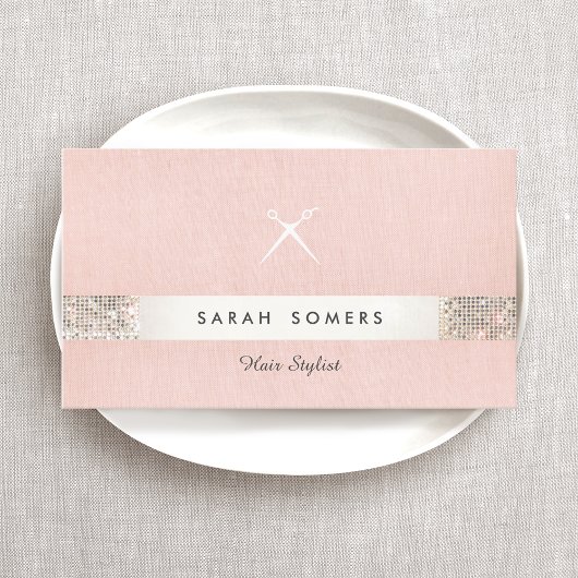 Imitate mit den haarsträubenden Scheren-Logos Sequ Visitenkarte