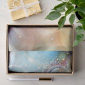 Imitate mit deoupage Bubbles beenden Hintergrundor Seidenpapier (Geschenk)