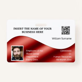 Imitate mit DIY-ID-Karte rot | Foto Ausweis