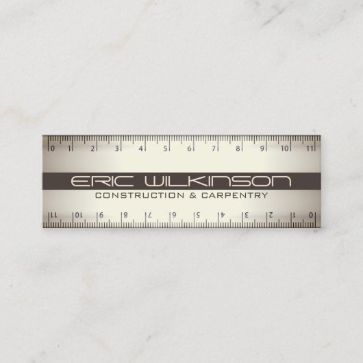 Imitate mit doppeltem Lineal suchen Abdeckung Mini Visitenkarte (Vorderseite)