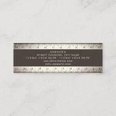 Imitate mit doppeltem Lineal suchen Abdeckung Mini Visitenkarte (Rückseite)