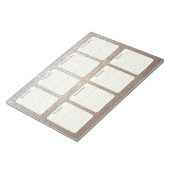 Imitate mit einfachem Wöchentlichem Planer ledern  Notizblock (angewinkelt)