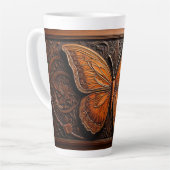 Imitate mit Embossed Wood Butterfly, Paisley und B Milchtasse (Linke Ecke)