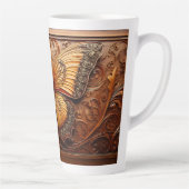 Imitate mit Embossed Wood Butterfly, Paisley und B Milchtasse (Rechts)