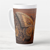 Imitate mit Embossed Wood Butterfly, Paisley und B Milchtasse (Linke Ecke)