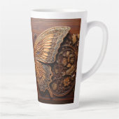 Imitate mit Embossed Wood Butterfly, Paisley und B Milchtasse (Rechts)