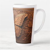 Imitate mit Embossed Wood Butterfly, Paisley und B Milchtasse (Rechts)